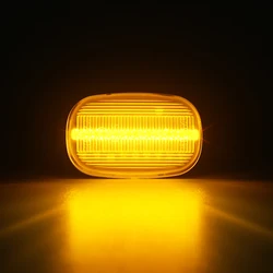 12V Clear Lens Sequential Light LED Side Marker Flowing Direction Indicator Lamps for Toyota Supra Mk4 JZA80