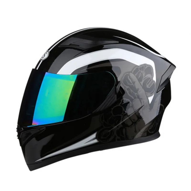 Outdoor Motocross Off-road Motorcycle  Full Face Helmet Electric Bicycle Helmet Mtb Riding Sports Full Face Helmet