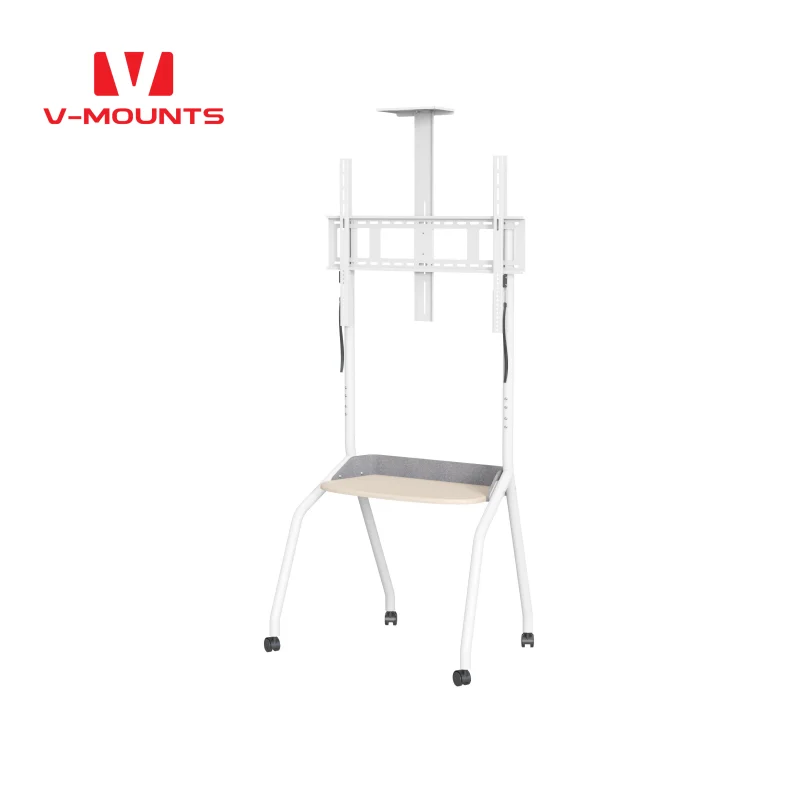 V-mounts Height Adjustable Mobile TV Bracket Cart TV Floor Stand  VM-TC003