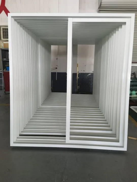 Home Security Soundproof Windproof Hurricane Impact Double Glazed Pvc Profile Vinyl Sliding Windows