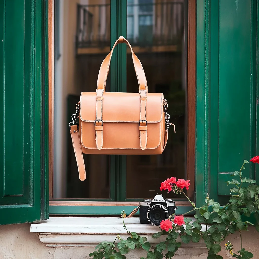 New Arrival High Quality Custom Elegant Style Large Capacity Mirrorless Handbag Leather Camera Bag for Daily Use