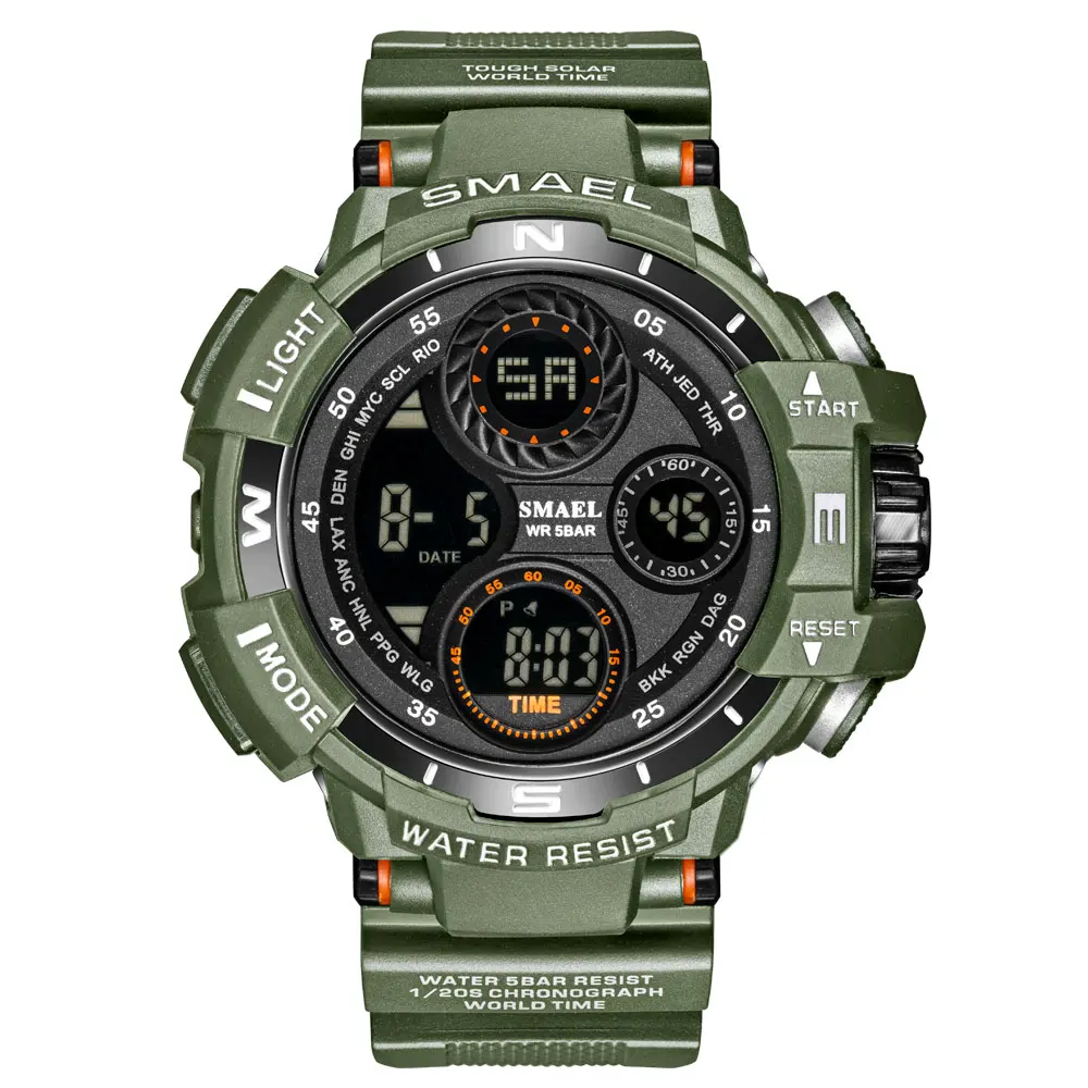 
 Новые часы Smael 8022 OEM водонепроницаемые спортивные цифровые мужские наручные часы с логотипом на заказ Синяя подсветка светодиодная подсветка мужские цифровые часы  