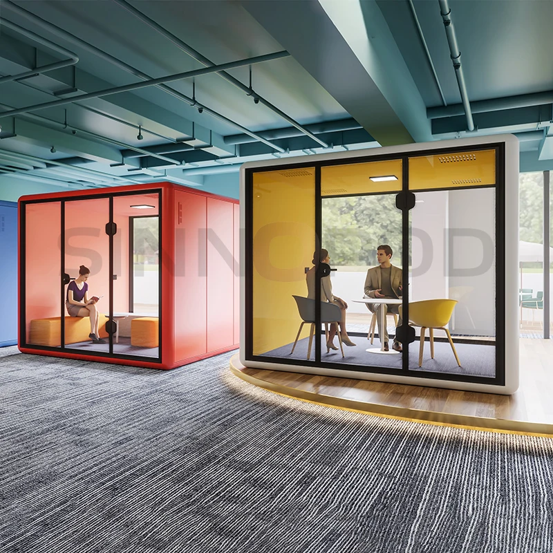 Office Building Meeting Room Pods Privacy Calling Phone Booth Soundproof Audio Booth Portable Vocal Booth For Sale