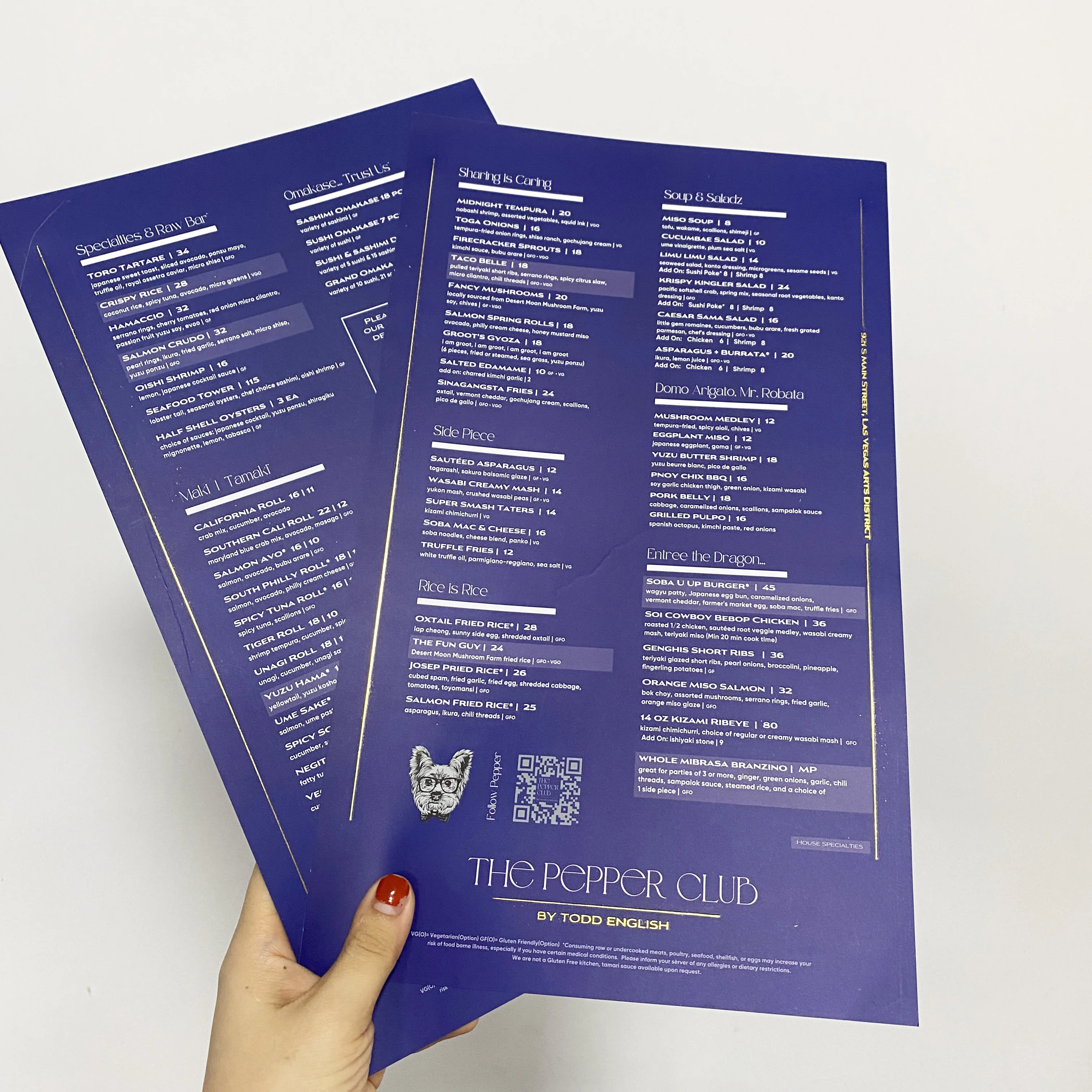 Custom Paper Printing Service A5 A4 Restaurant Takeaway Food Menu Flyers