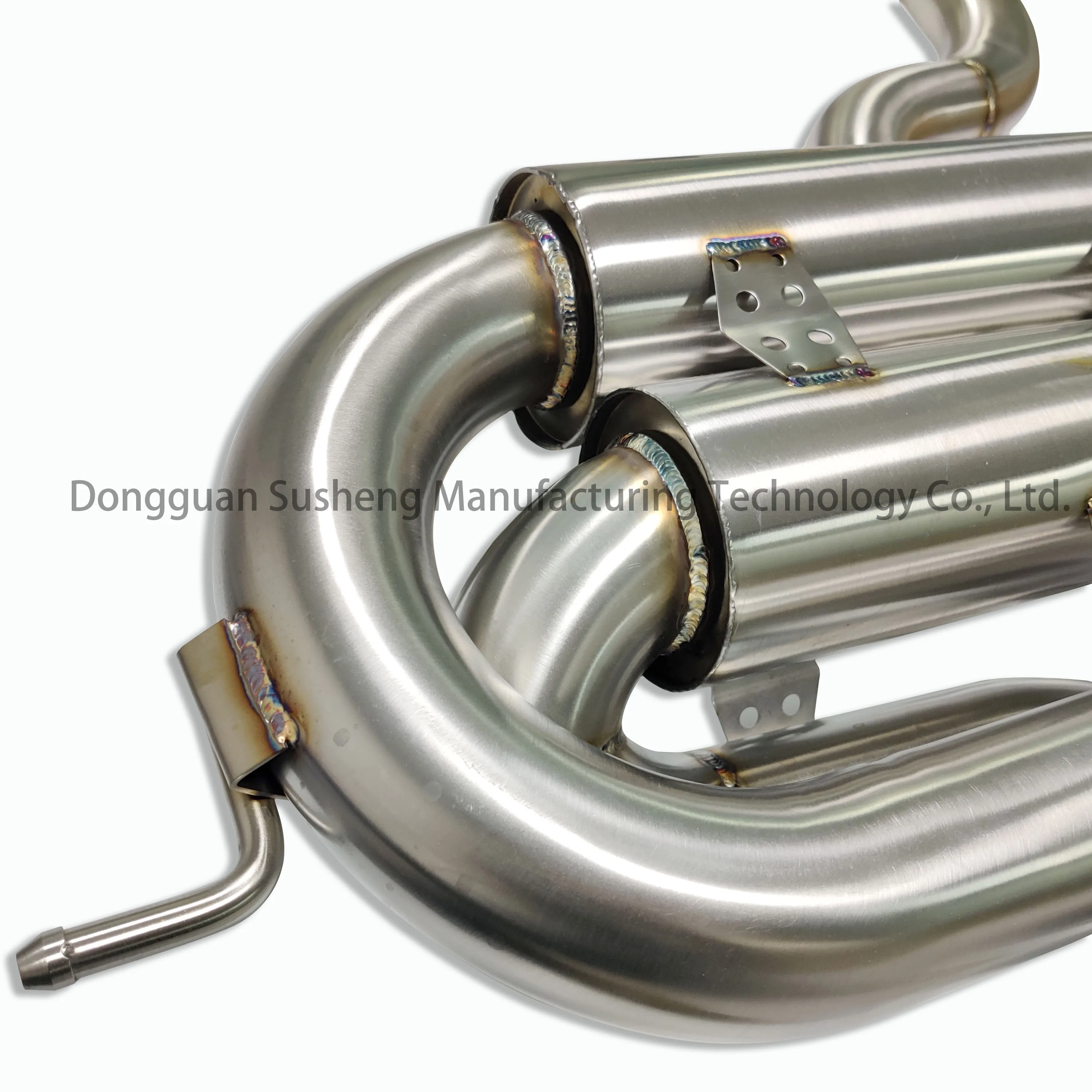 Exhaust system auto performance parts Golf 6R MK6 stainless steel Exhaust back muffler with mirror finish Burning blue