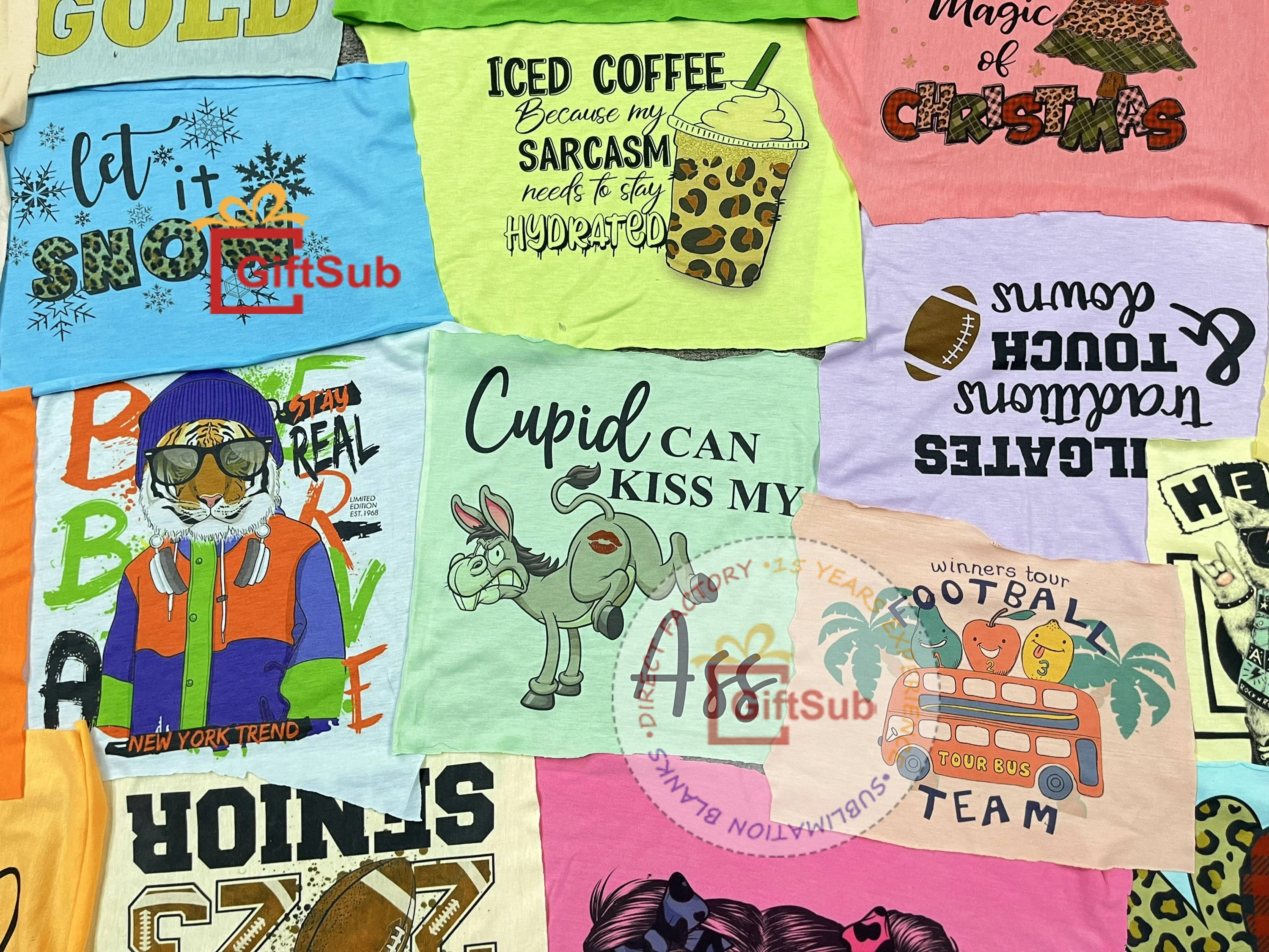 Factory Price Custom Design Short Sleeve Unisex T-Shirts 100% Polyester Sublimation Blank Shirts Casual Style for Men Women