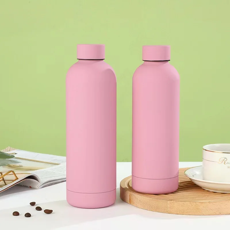 Leak Proof 750ml 25ounce double wall Soft Stainless Steel Vacuum Insulated Water Containers, Stainless Steel Sports water bottle
