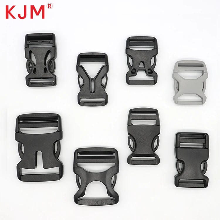 Kjm bike bags accessories 20mm 25mm 32mm 38mm 50mm customized logo webbing strap plastic buckle