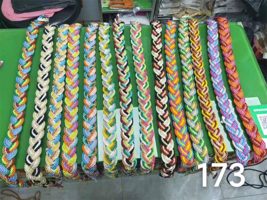 Home fax slipper female summer 3.0cm polyester cotton polyester ribbon linen slippers color Slipper ribbon