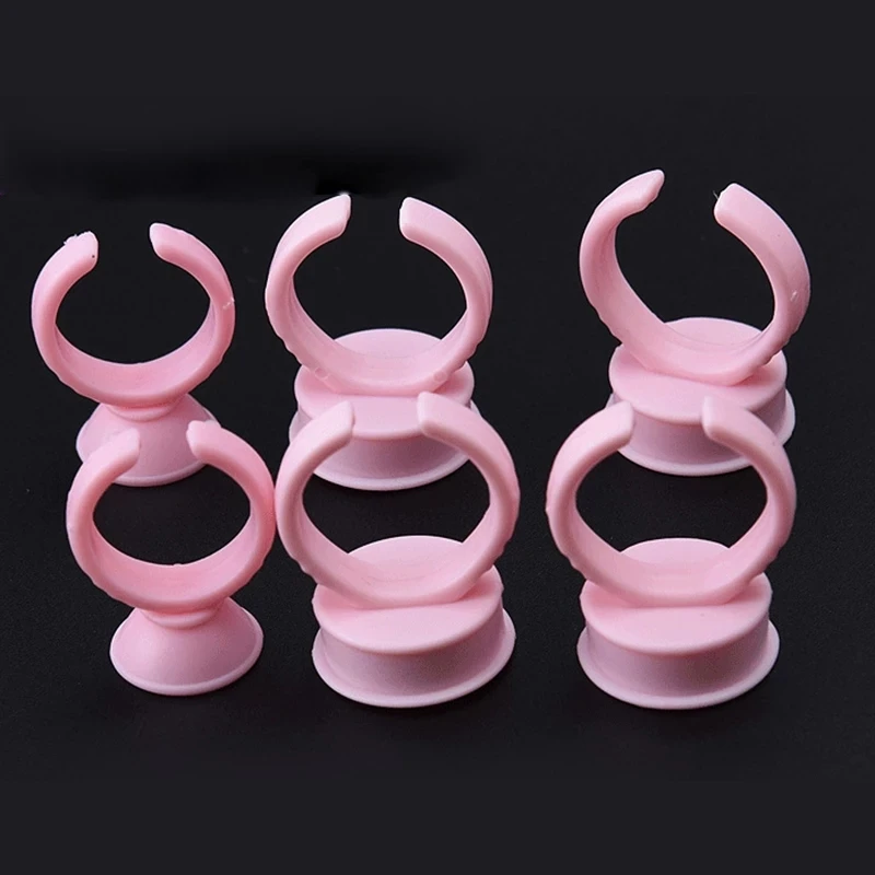 Silicone Ink Rings Caps Microblading White Ring Permanent Makeup Tattoo Ink Cup Pigment Rings Glue Holder Tattoo Tools