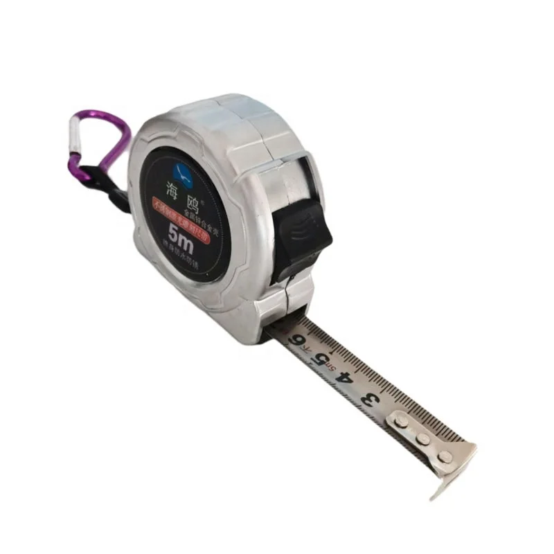 high-end waterproof measuring tape Aluminum case stainless steel tape measure 5m Metal Ruler
