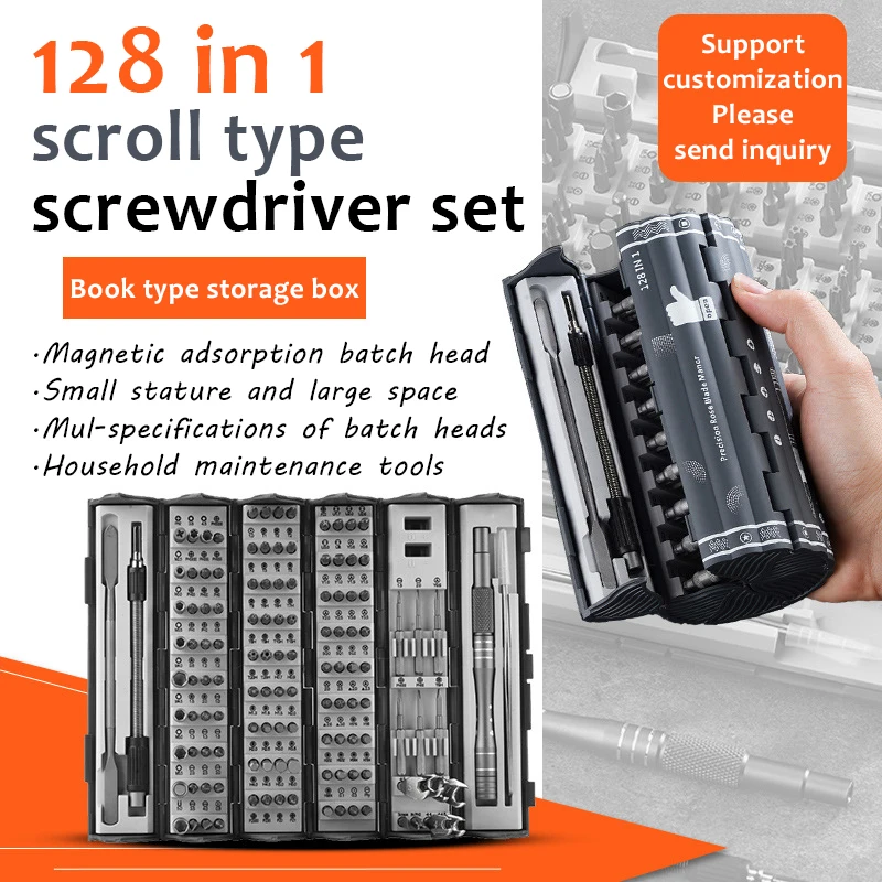 128 In 1 Special-shaped Precise Multi Bit Screwdriver Set For Laptop Computer Pc Mobile Phone Device Diy Repair Hand Tool Kit