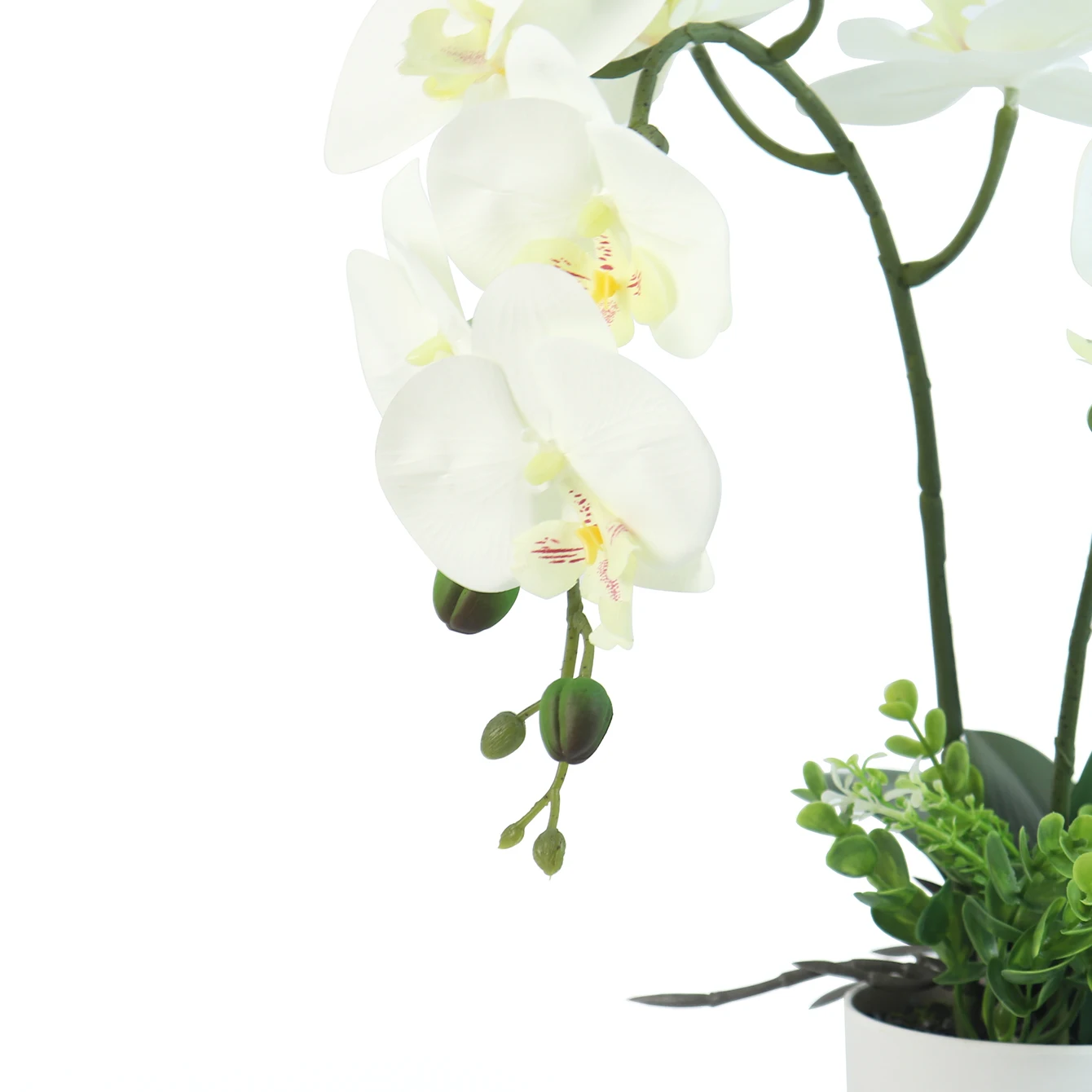 Artificial Flower Plant Orchid Pot Bonsai 447g Home Party Meeting Hotel Outdoor Decoration