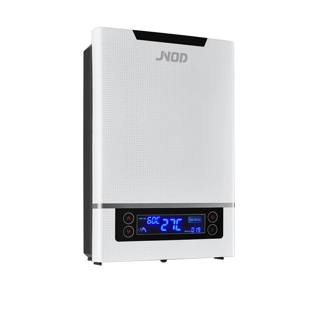 JNOD high quality 380v bathroom shower 3 Phase electric instant tankless hot water heater for Commercial shower