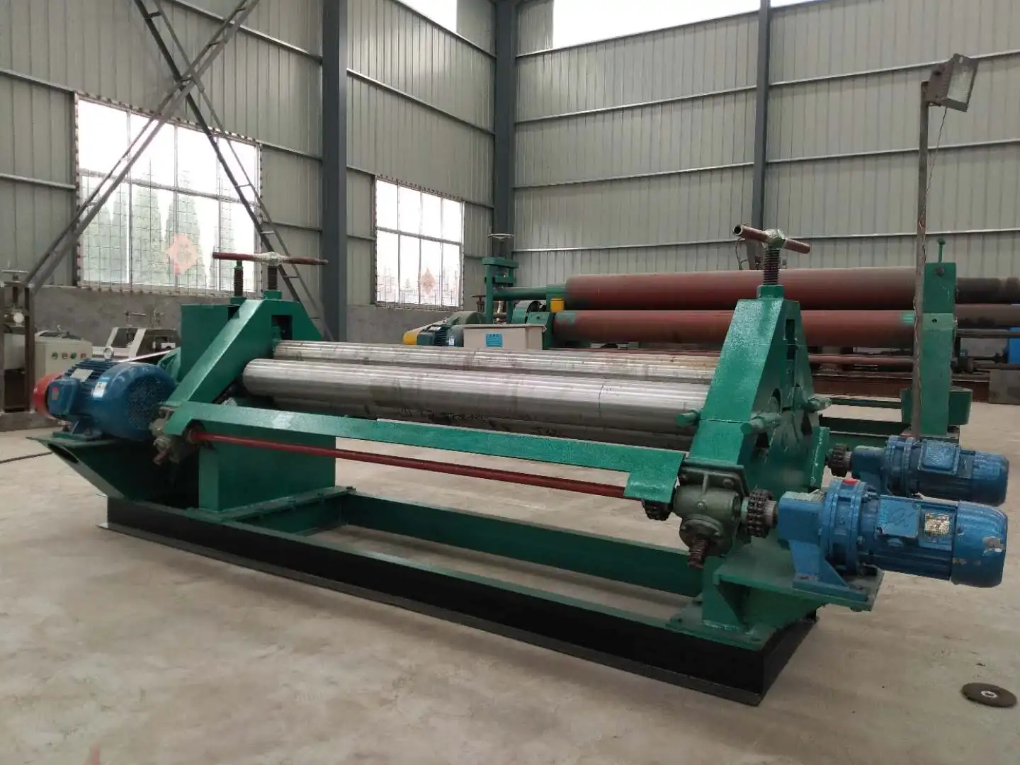 W11 factory price automatic hydraulic CNC 3-roller metal sheet plate bending rolling machine