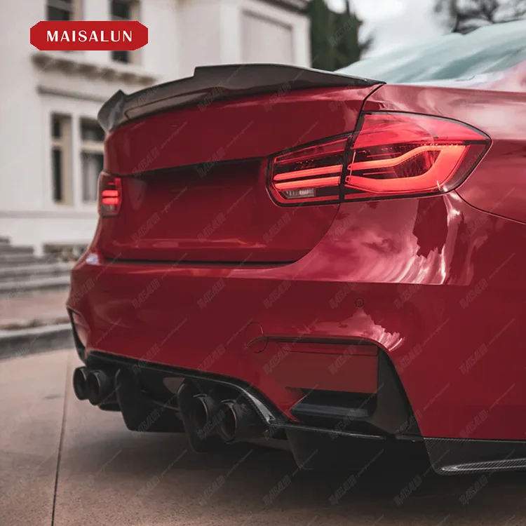 PSM Style Rear tail wing For BMW 4 Series F32 F33 F36 M4 2014-2020 carbon fiber Rear car bumper spoiler
