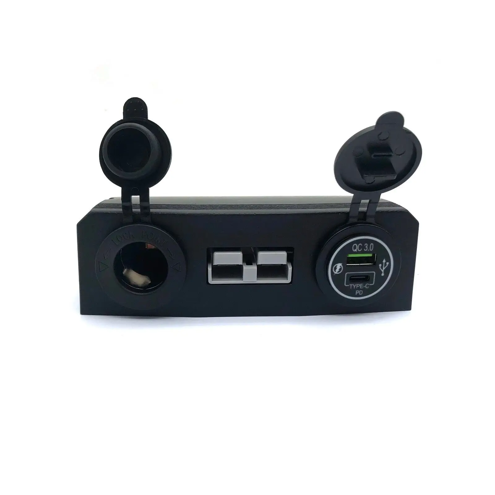 Tent housing for Anderson Connector Plug with USB sockets