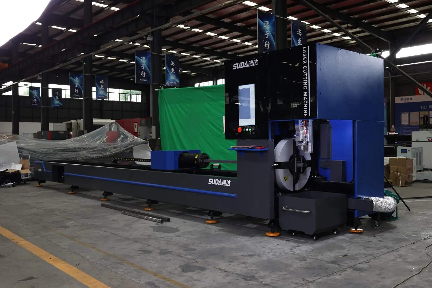 Heavy-duty Tube Laser Cutting Machine 6kw 8kw H Beam Profile And Pipe Laser Cutting Machine