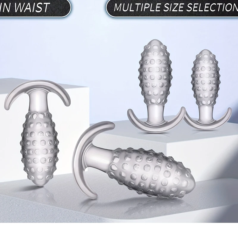 AAV Conical Glass 4 Differdnt Sizes Transparent Crystal Butt Plug G-Spot Stimulator Prostate Massager Vaginal Masturbation