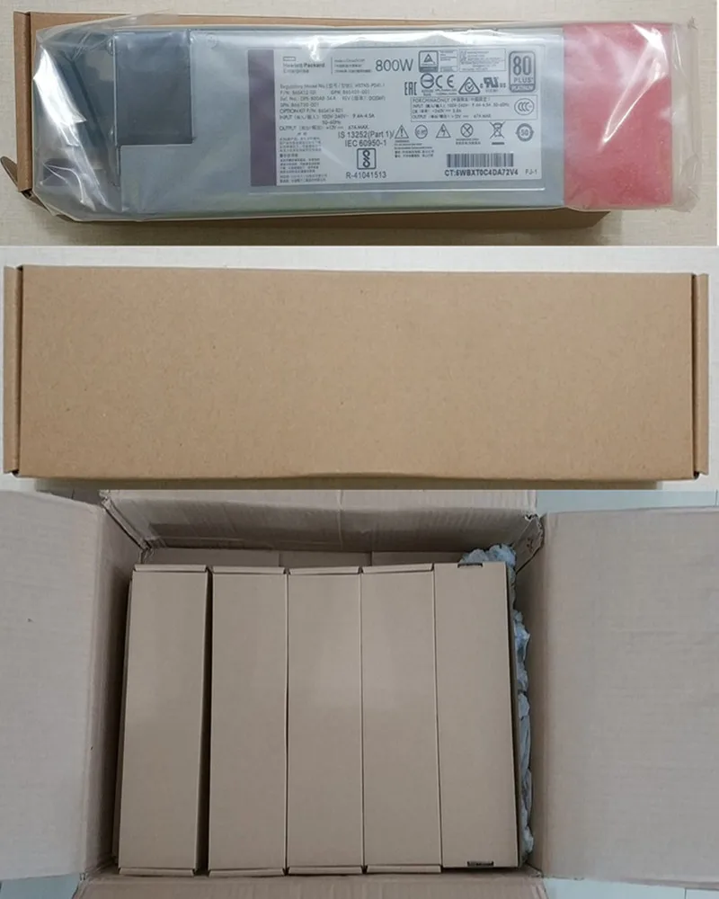 720479-B21 HPE 100% Original New 800W Power Supply Flex Slot Platinum Plus Hot Plug Power Supply Kit 720479-B21 for HP Server