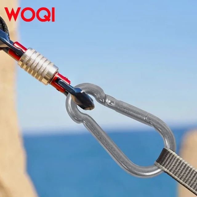WOQI из нержавеющей стали пружинный карабин для рюкзака брелок ключей и аксессуары кемпинга туризма