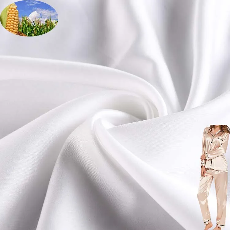 China manufacturer Eco friendly PLA fabric corn fiber textile comfortable Fashionable and high-end Pajamas clothing fabric