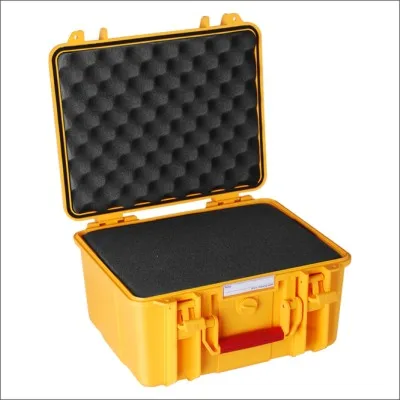 Hard plastic equipment case waterproof portable tool carry case with pre-cut foam