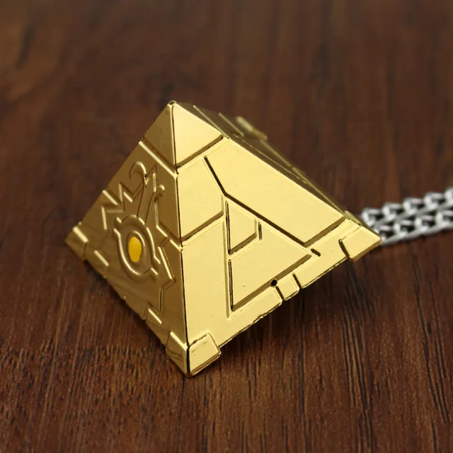 
Anime Yu-Gi-Oh Game Yugioh 3D Millenium Puzzle Pendant Pyramid Egyptian Eye Of Horus Necklace 