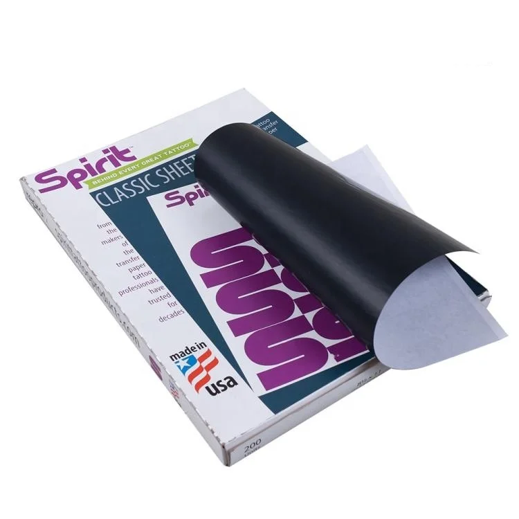 Original Classic A4 Thermal Disposable Permanent Makeup Temporary Body Tattoo Transfer Paper Stencil 200pcs Carbon Sheet