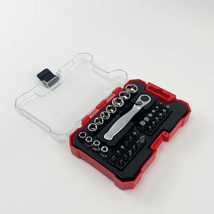 23pcs Deluxe mini 1/4IN  ratchet driver set