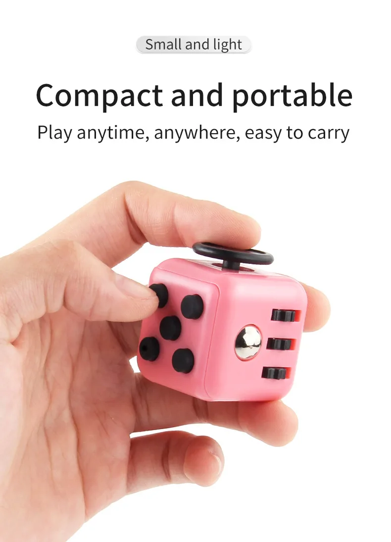 Colorful Mini Gadgets Cube Finger Toy Decompression Cube Multi-function Gadget Cube