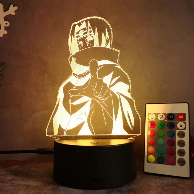 Nightlight 3 Color 3D Night Light Touch Remote Color Changing  illusion lamp base LED light Great Xmas Birthday Gifts for Kids