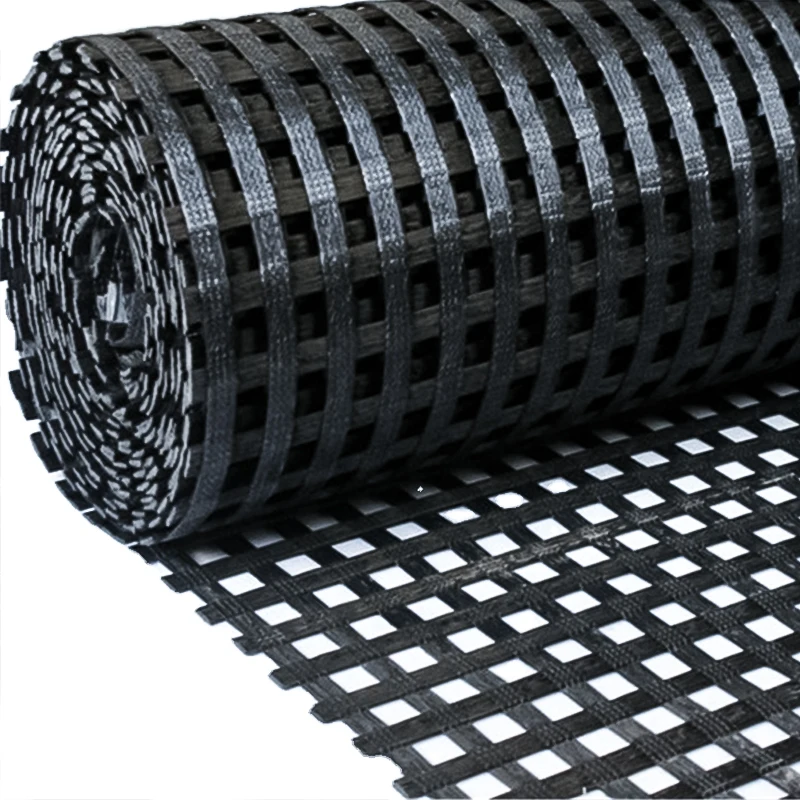 Best price subgrade road embanment reinforcement china wholesale polyester PET geogrids driveway