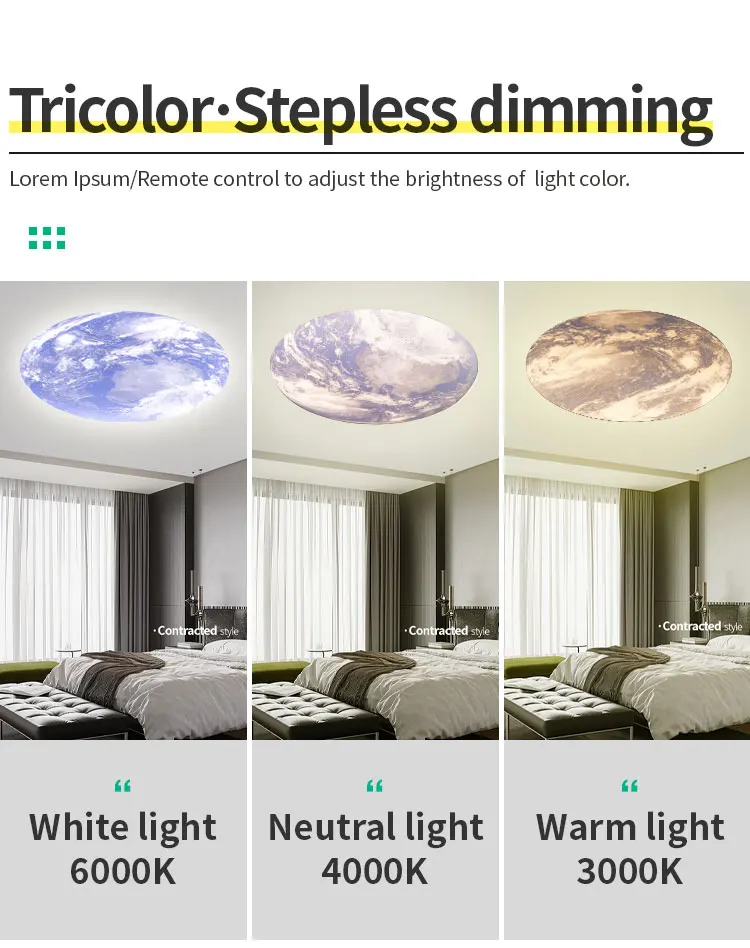 Best ceiling light wall lights LED lamp KTV Bar Flicker free Ra>97 PF0.8 remote control CE  3000K-6000K SMD chip
