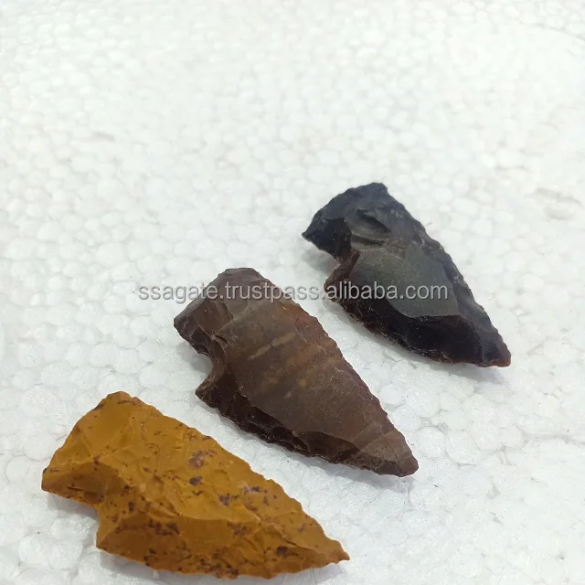 Mix Fancy Agate Arrowhead Knife Blade: Gemstone 1 Inch Arrowhead  Colouring Arrowheads   Buy Online From S S AGATE