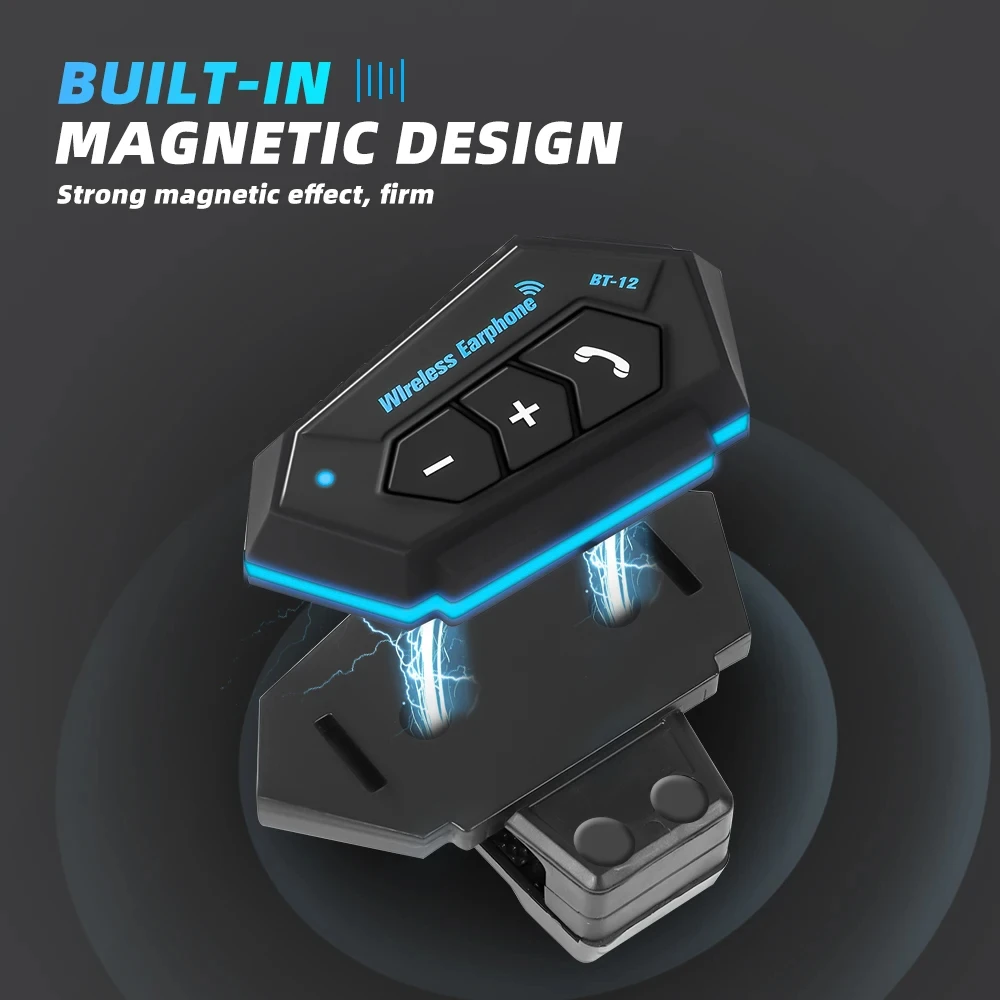 SY123 Motorcycle Driving Blue-ooth Speaker Handsfree wireless Blue-tooth headset for motorcycle helmet