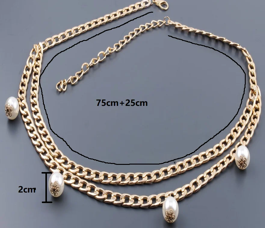 Новинка! Многослойный металлические цепи ссылка средства ухода за кожей цепи талии ремень Цепочка с подвесками