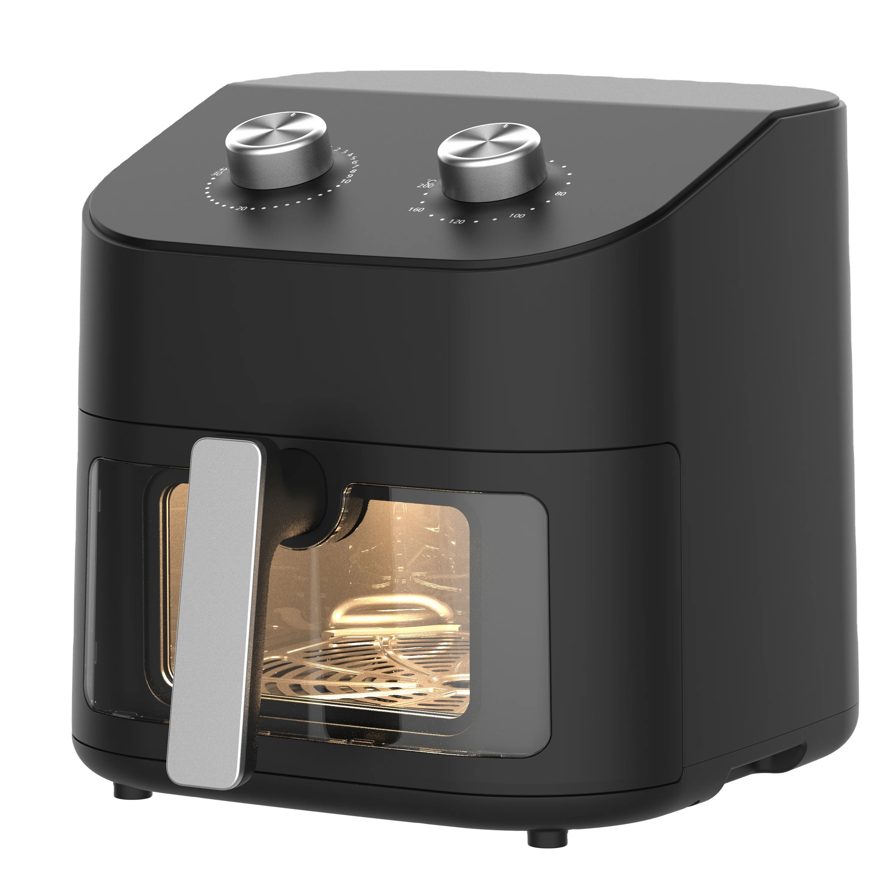 Горячая распродажа, бытовая техника, кухонная электрическая воздушная фритюрница, 6,5 л, смотровые окна, фритюрницы с решеткой для гриля