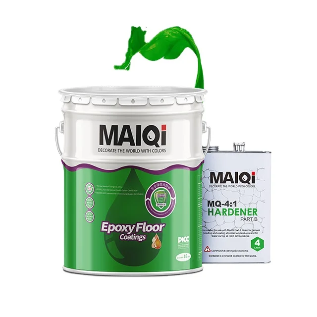 High quality epoxy coating 2 parts flooring color paint and hardener for floors