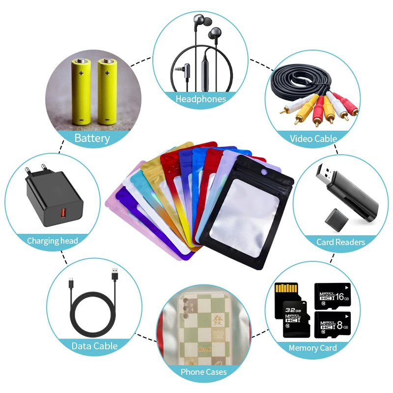 Opp clear packaging laminated plastic bags resealable bags custom plastic bag transparent with logo plastic