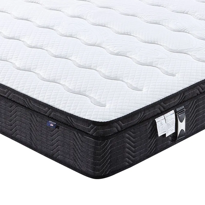 Top Quality Soft Natural Latex Hybrid Mattress Jacquard New Spring Compressed Bonnell Spring Mattress Rolled up in a Carton Box