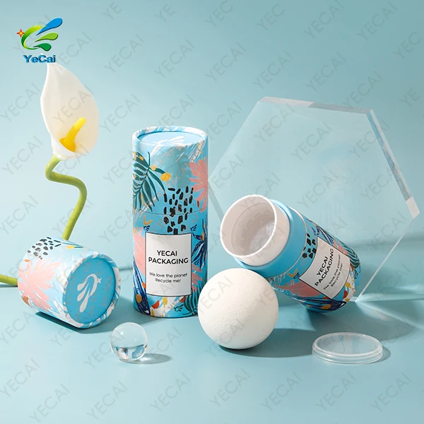 Organic Paper lipstick tube beauty lip balm paper tubes  Sustainable packaging solutions for solid fragrance sticks Cardboard