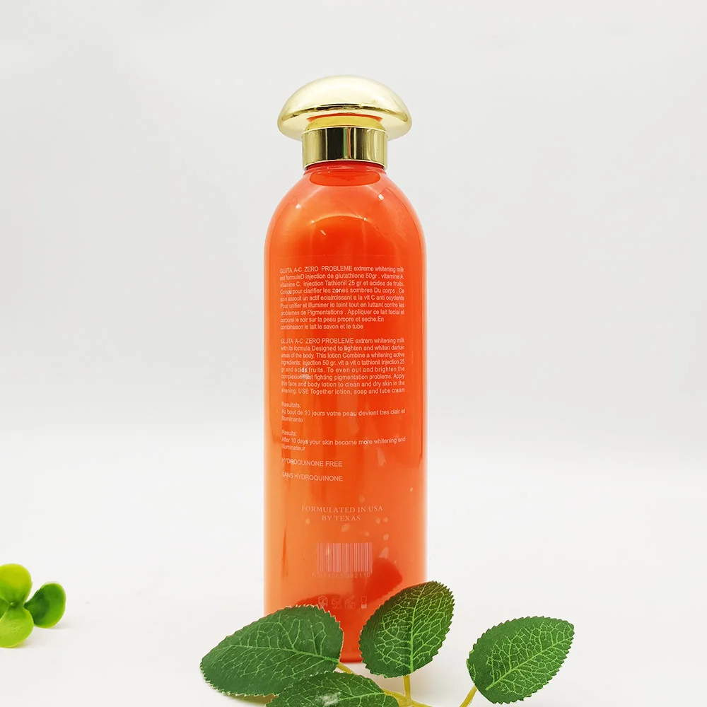 Gluta Whitening Milk Gluta Kojic Terminal Whitening Strong Extreme Illuminateur Body Lotion 400ML For Black Skin