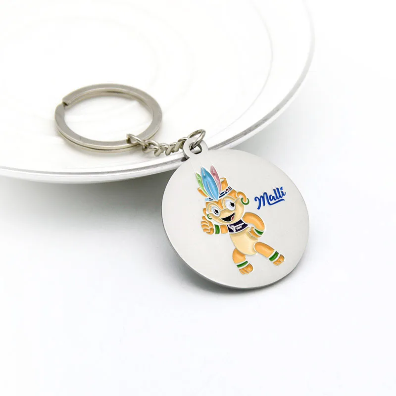 Longzhiyu 17 years china metal enamel key chain manufacturer custom football team keychain soccer club keychain