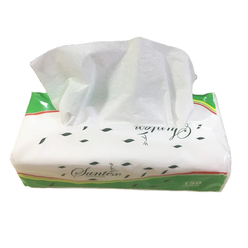 High Quality Facial Tissue Soft Pack Poly Bag Packing Custom Disposable Facial Tissue