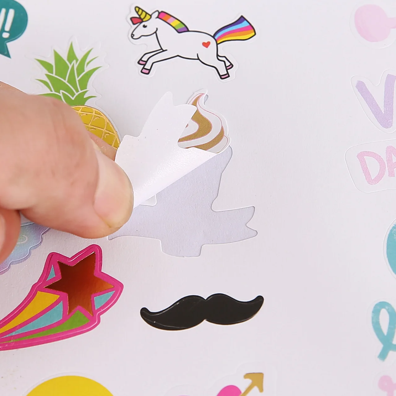 Custom scrapbook kiss cut waterproof cute vinyl planner sticker,ins style decoration adhesive stickers sheet printing for kids