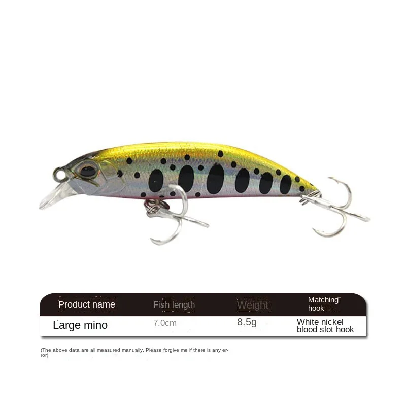 Free Samples 5.5cm 4g Sinking Diving Crank Bait Minnow Umpan Troli Minow Freshwater Bass Fishing Lure For  Esche Fishing  Minnow