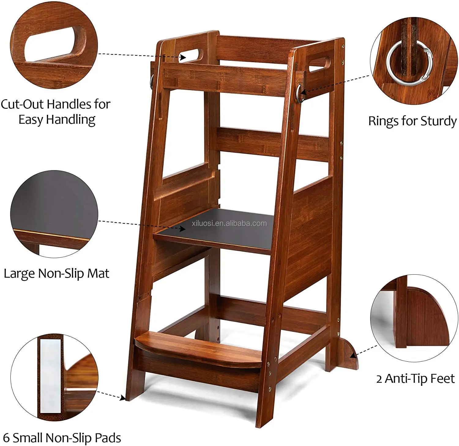 New Style montessori wood learning tower for kids learning tower kitchen helper