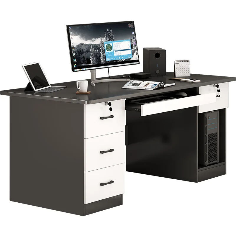 Cheap Modern Furniture Office Furniture Wooden Office Computer Table With Shelf Study Desk Computer Desk