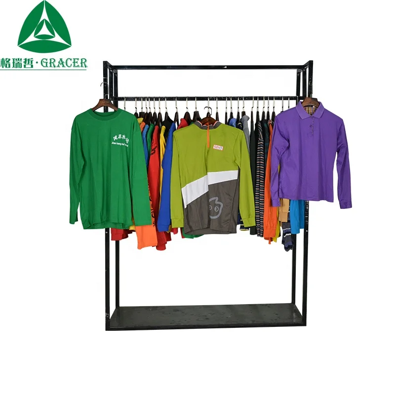Adult Second Hand Clothes Used Long Sleeve Men T Shirt Low Price Used Clothes